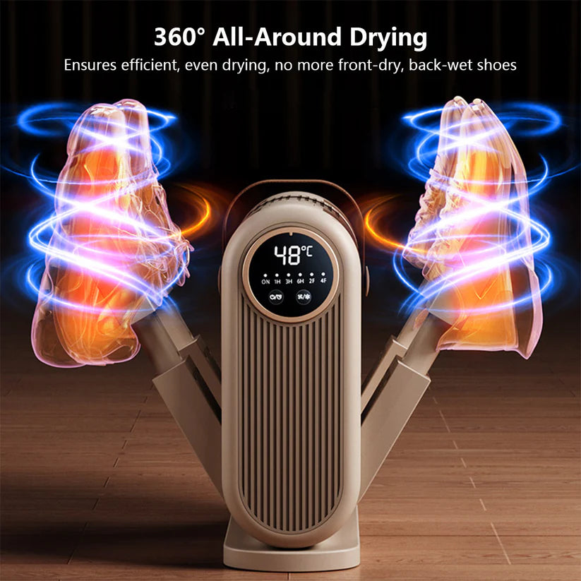 UV Shoe & Boot Dryer with Deep Sanitization, Deodorizer, and Foldable