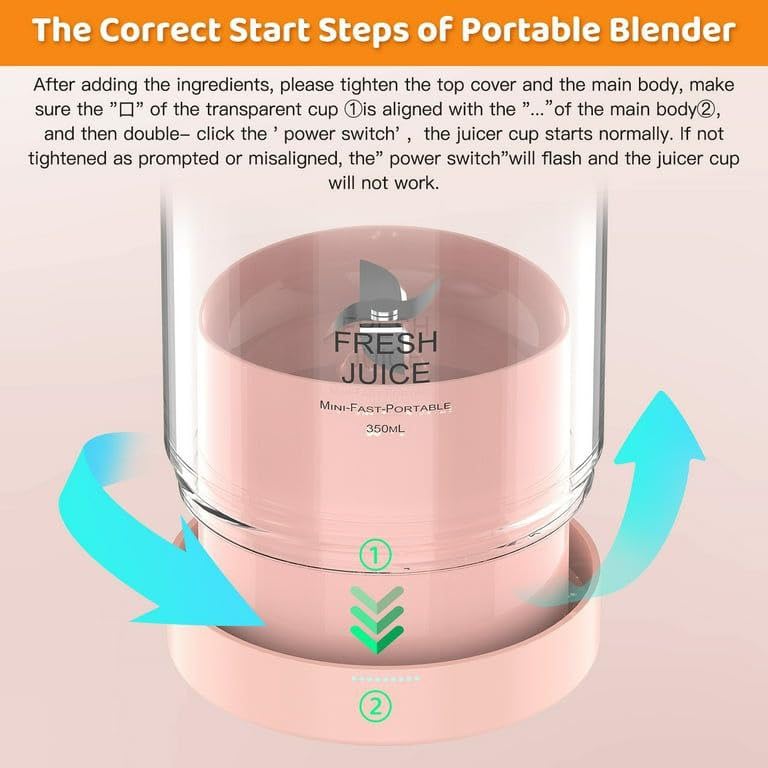 Mini Juicer Blender : USB Rechargeable