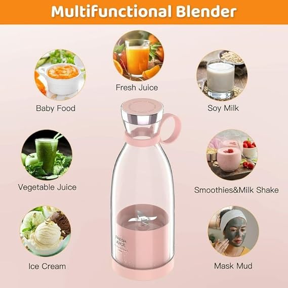 Mini Juicer Blender : USB Rechargeable