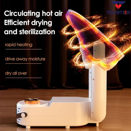 UV Shoe & Boot Dryer with Deep Sanitization, Deodorizer, and Foldable