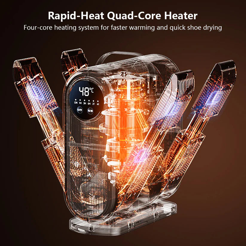UV Shoe & Boot Dryer with Deep Sanitization, Deodorizer, and Foldable