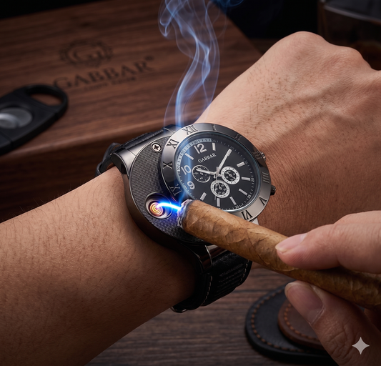 Lighter Watch - Premium USB Rechargeable Edition | Windproof & Flameless Luxury Timepiece