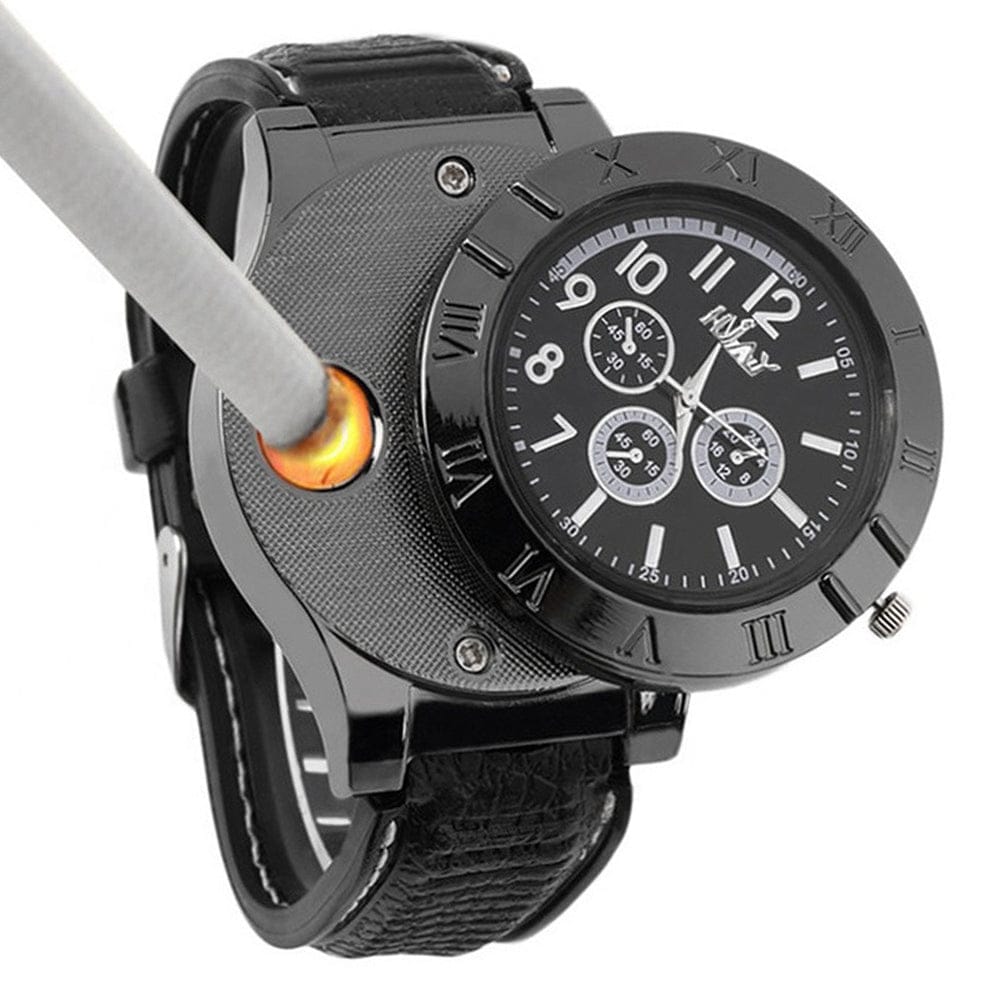 Lighter Watch - Premium USB Rechargeable Edition | Windproof & Flameless Luxury Timepiece